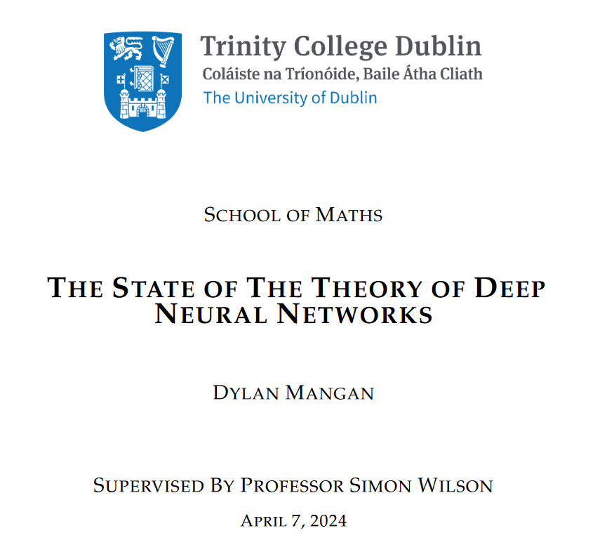 Trinity College Dublin thesis cover page
